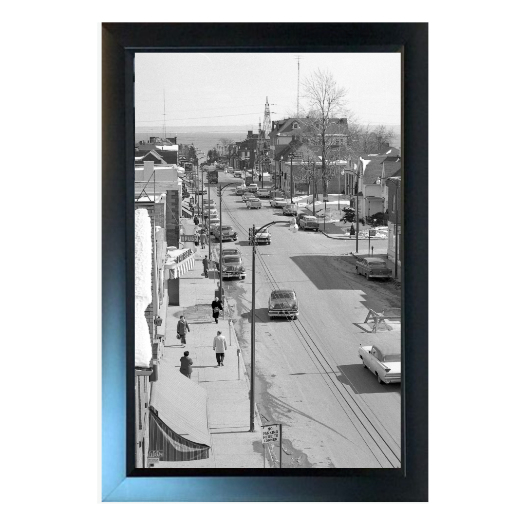 Brant Street Looking South, March 1960, Burlington Heritage Print