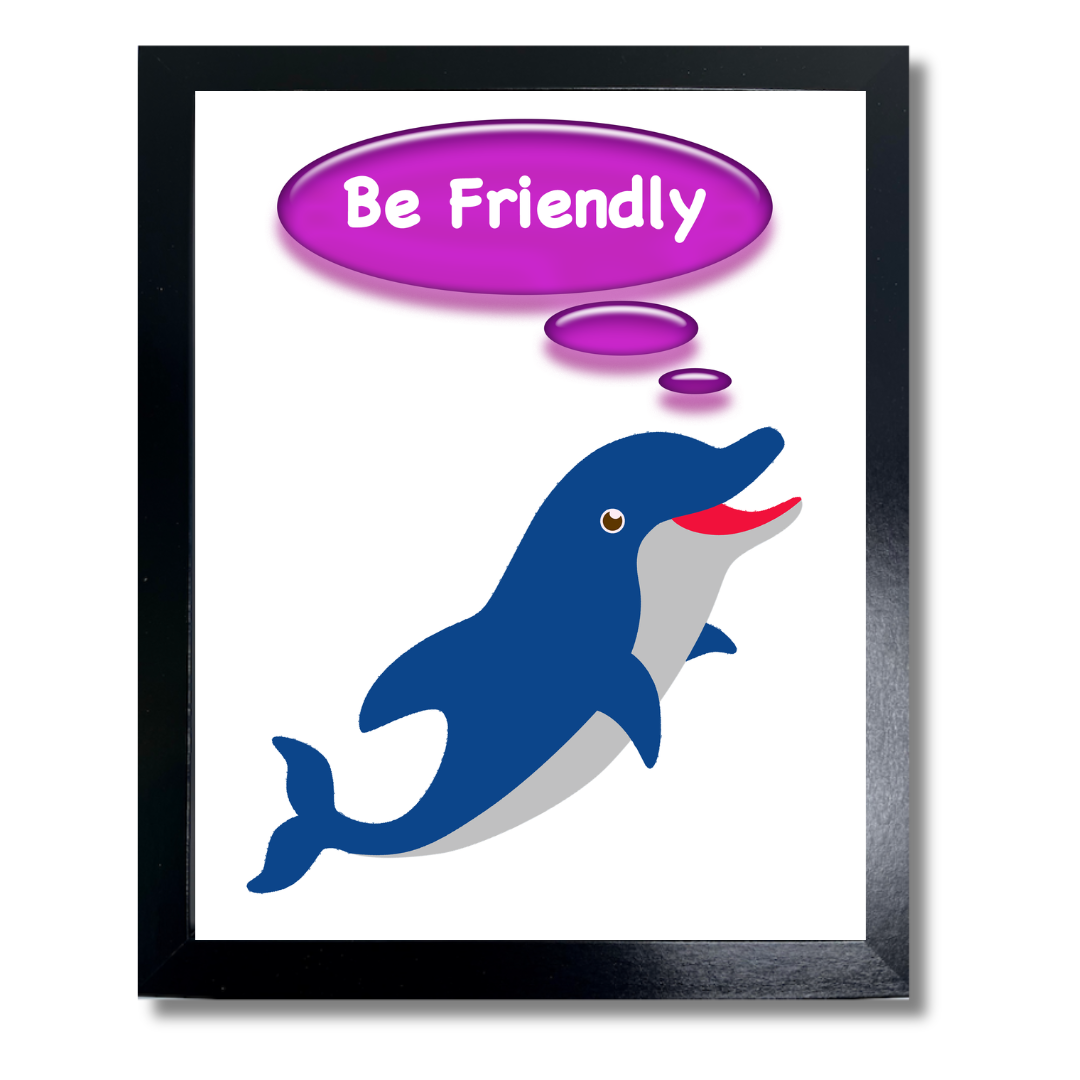 Children's Motivational Prints - Be Friendly