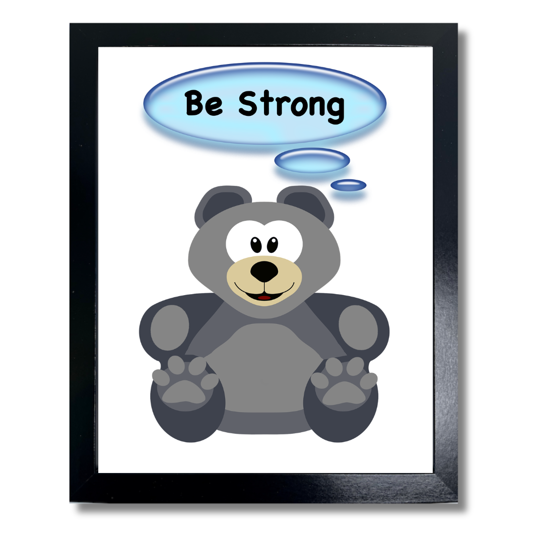 Children's Motivational Prints - Be Strong