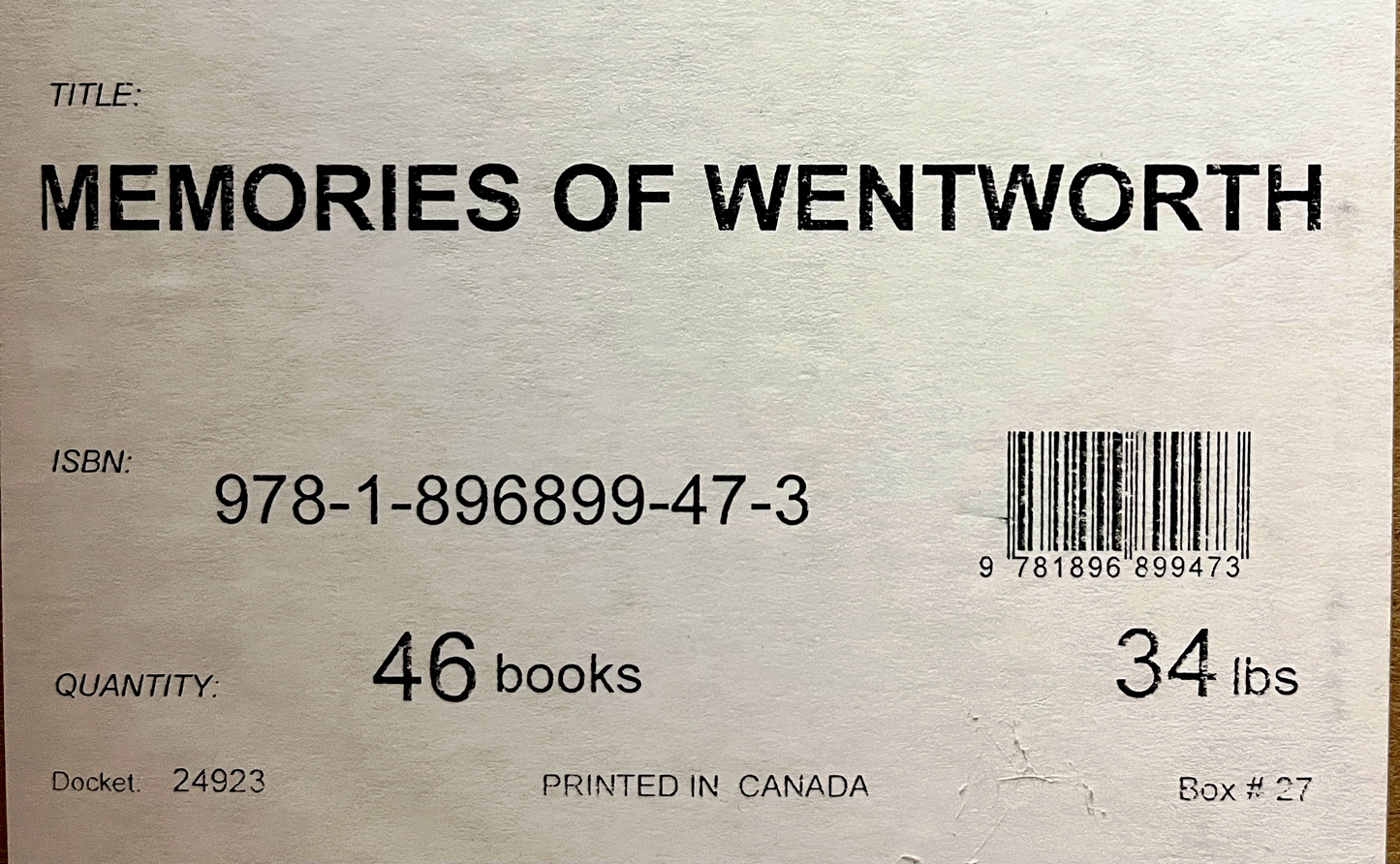 BUY THE BOX - Memories of Wentworth (46 books in box)