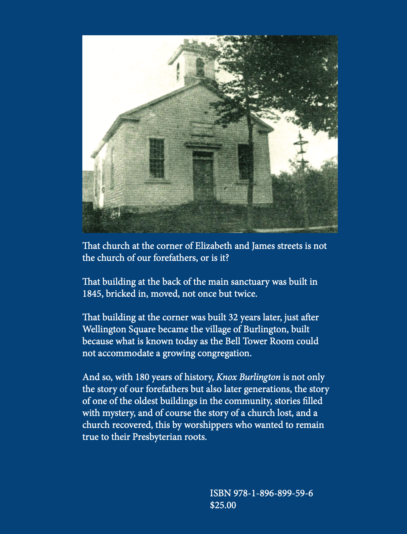 Knox Burlington - Celebrating 180 years of Christian witness (new book, summer 2025!)