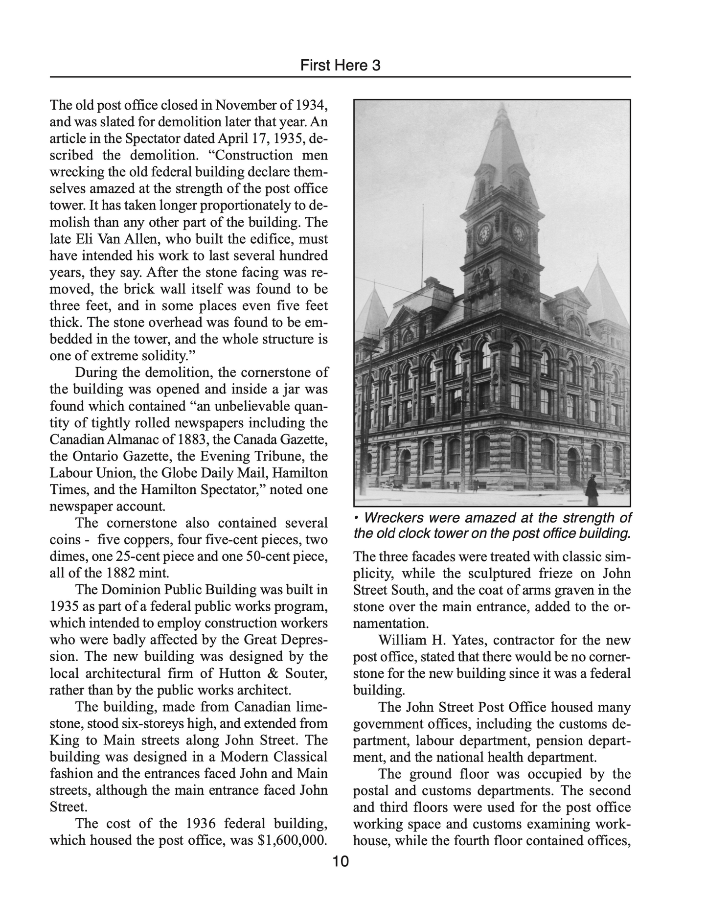 First Here Volume Three - What Happened When in Hamilton