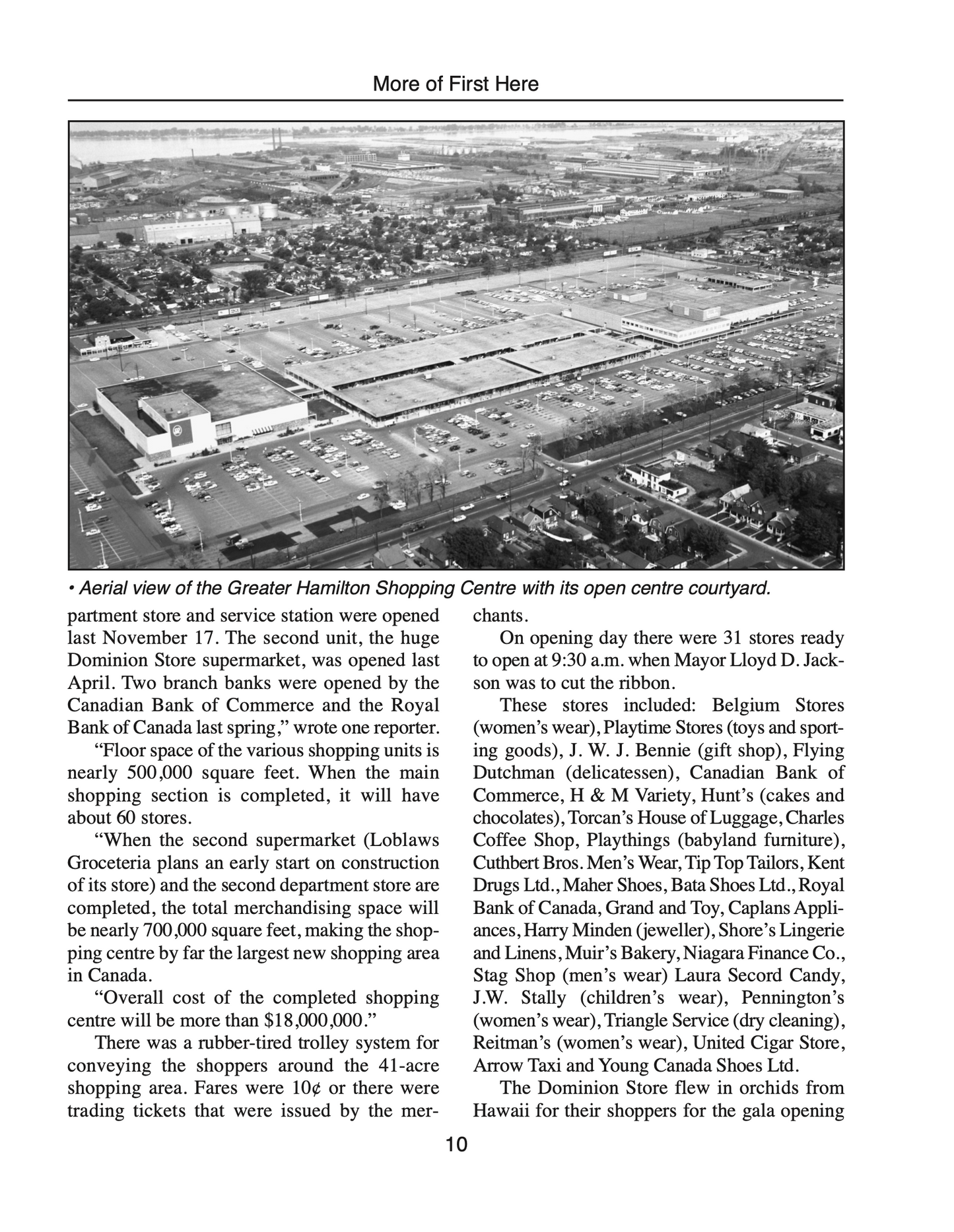 First Here: What Happened When in Hamilton