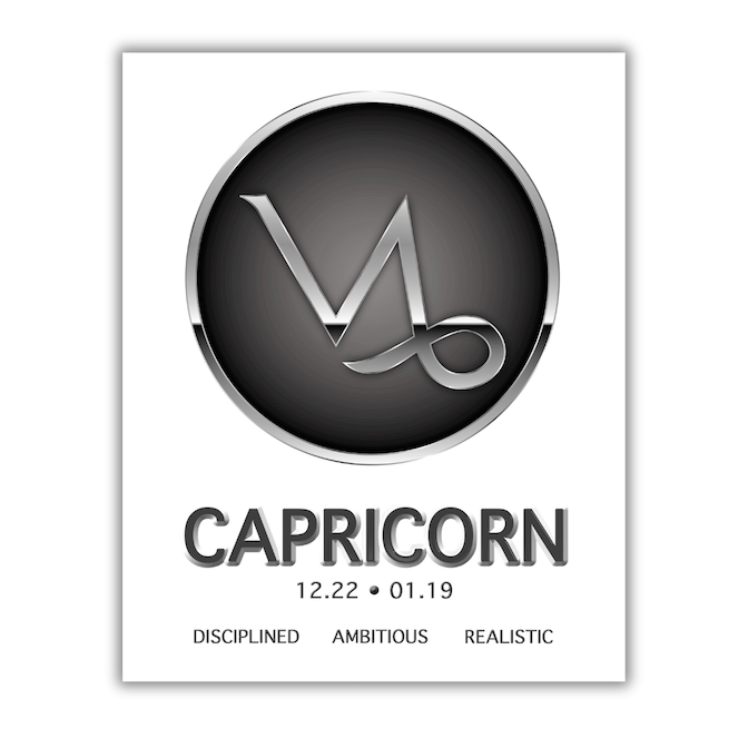 CAPRICORN Zodiac Sign FRAMED Print