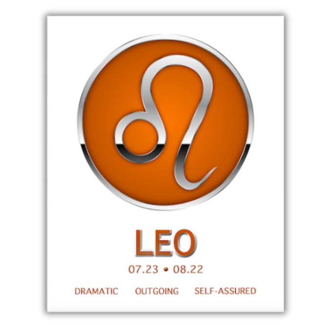 LEO Zodiac Sign FRAMED Print