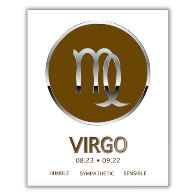 VIRGO Zodiac Sign FRAMED Print