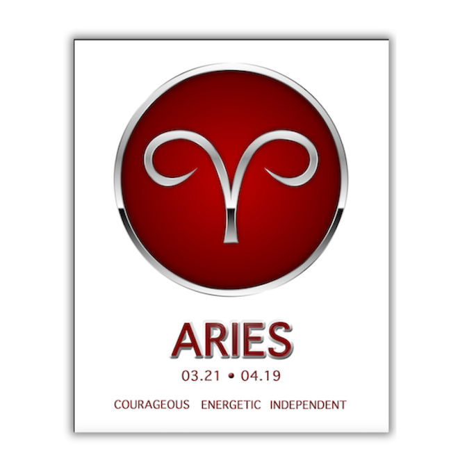 ARIES Zodiac Sign FRAMED Print