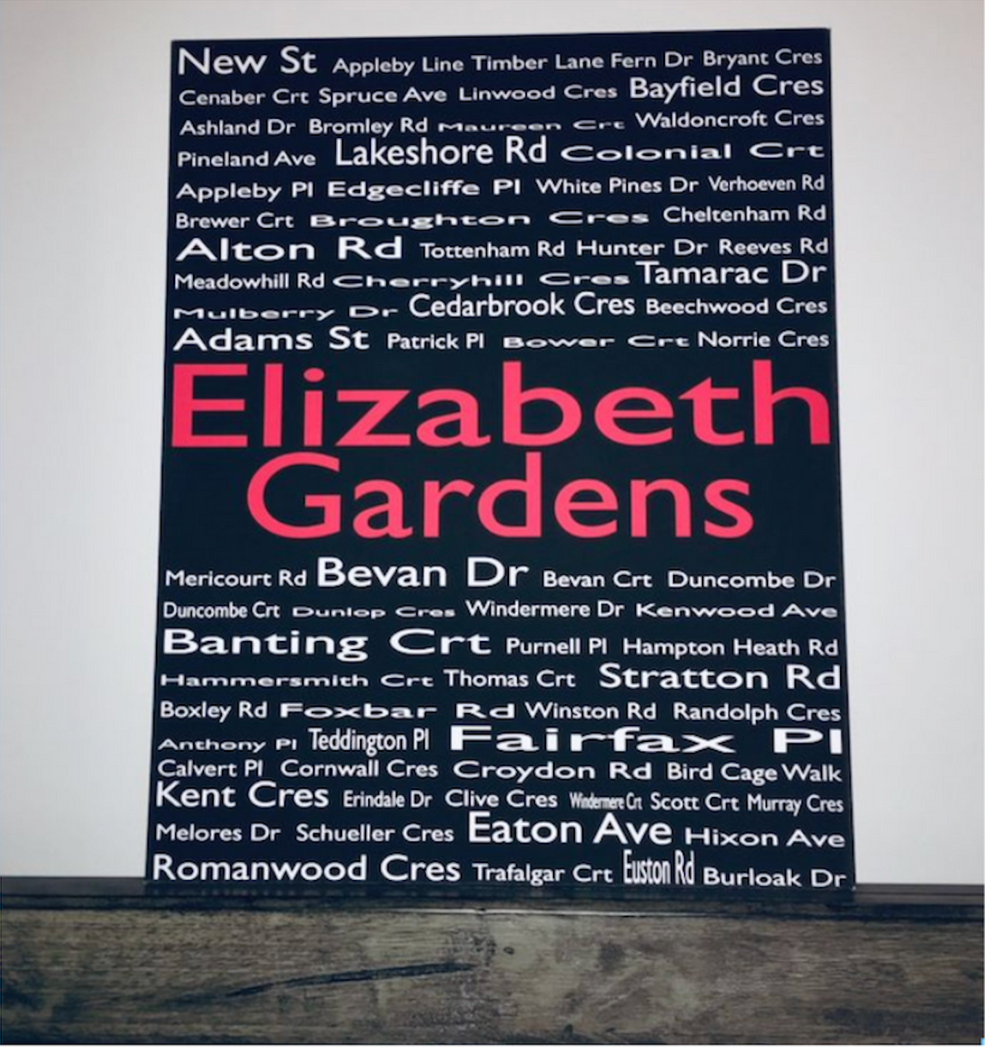ELIZABETH GARDENS 16"x20" CANVAS