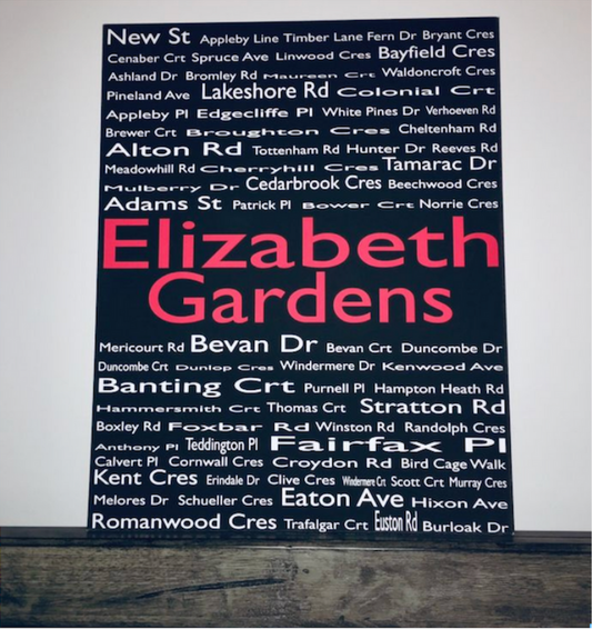 ELIZABETH GARDENS 16"x20" CANVAS
